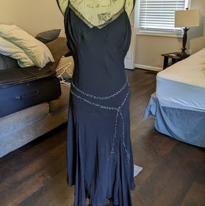 Vintage black slip like dress size 8